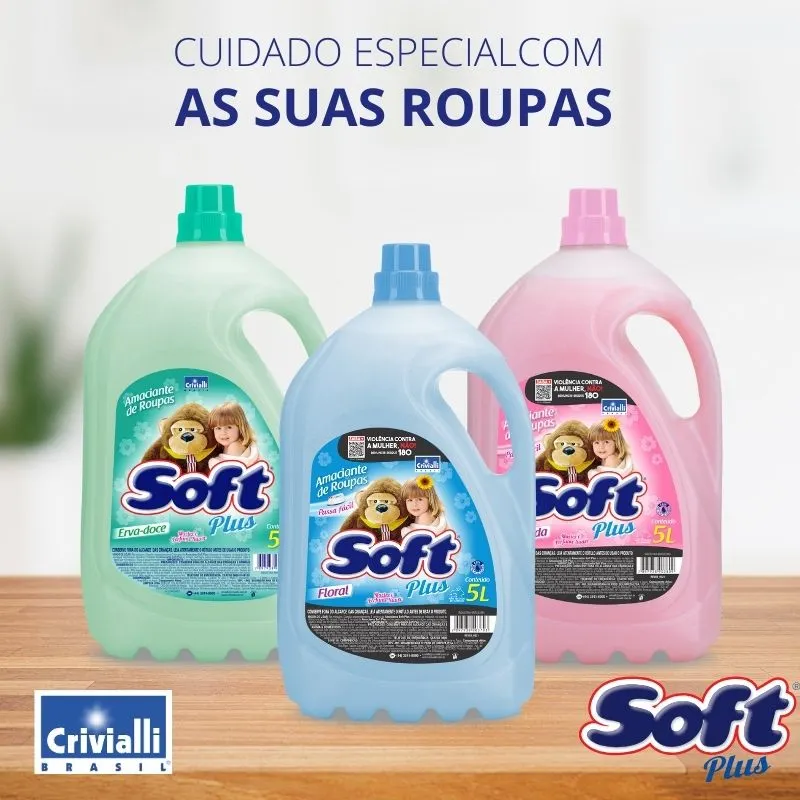 Imagem ilustrativa de Amaciante soft plus 5l