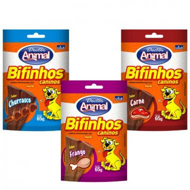 BIFINHOS CANINOS DOCTOR ANIMAL  - CARNE, FRANGO E CHURRASCO